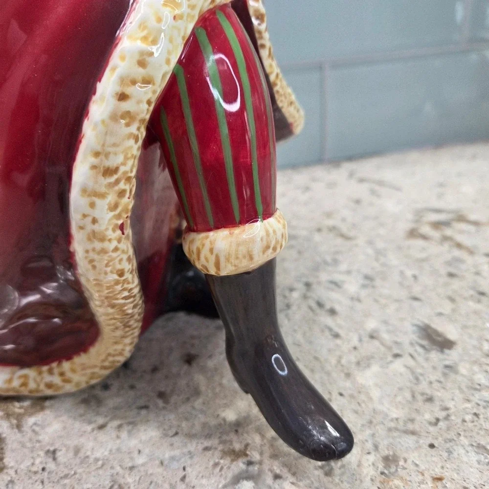 Certified International Enchanted Santa Cookie Jar Susan Winget Christmas Decor
